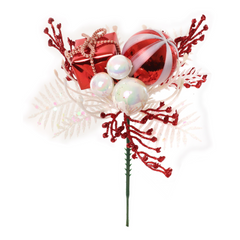 Xmas Pick with Gift Box & Ornament Ball 2024 Christmas Collection - Larksilk
