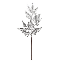 25" Glitter Leatherleaf Spray 2024 Christmas Collection - Larksilk