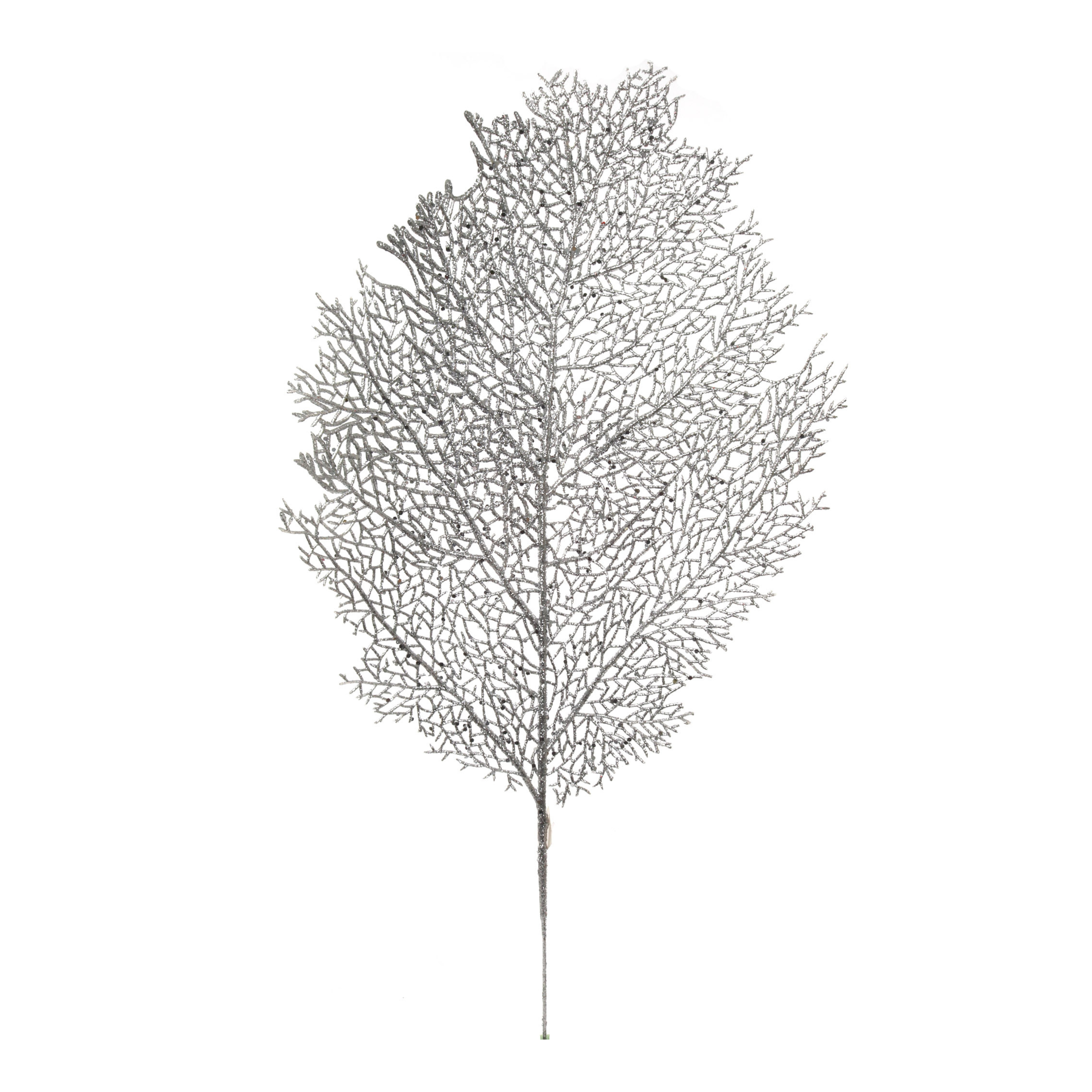 25" Glitter Mesh Leaf 2024 Christmas Collection - Larksilk