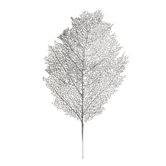 25" Glitter Mesh Leaf 2024 Christmas Collection - Larksilk