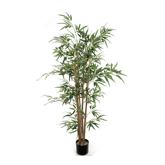 5ft Bamboo Tree in Pot w/ 1045 Silk Leaves