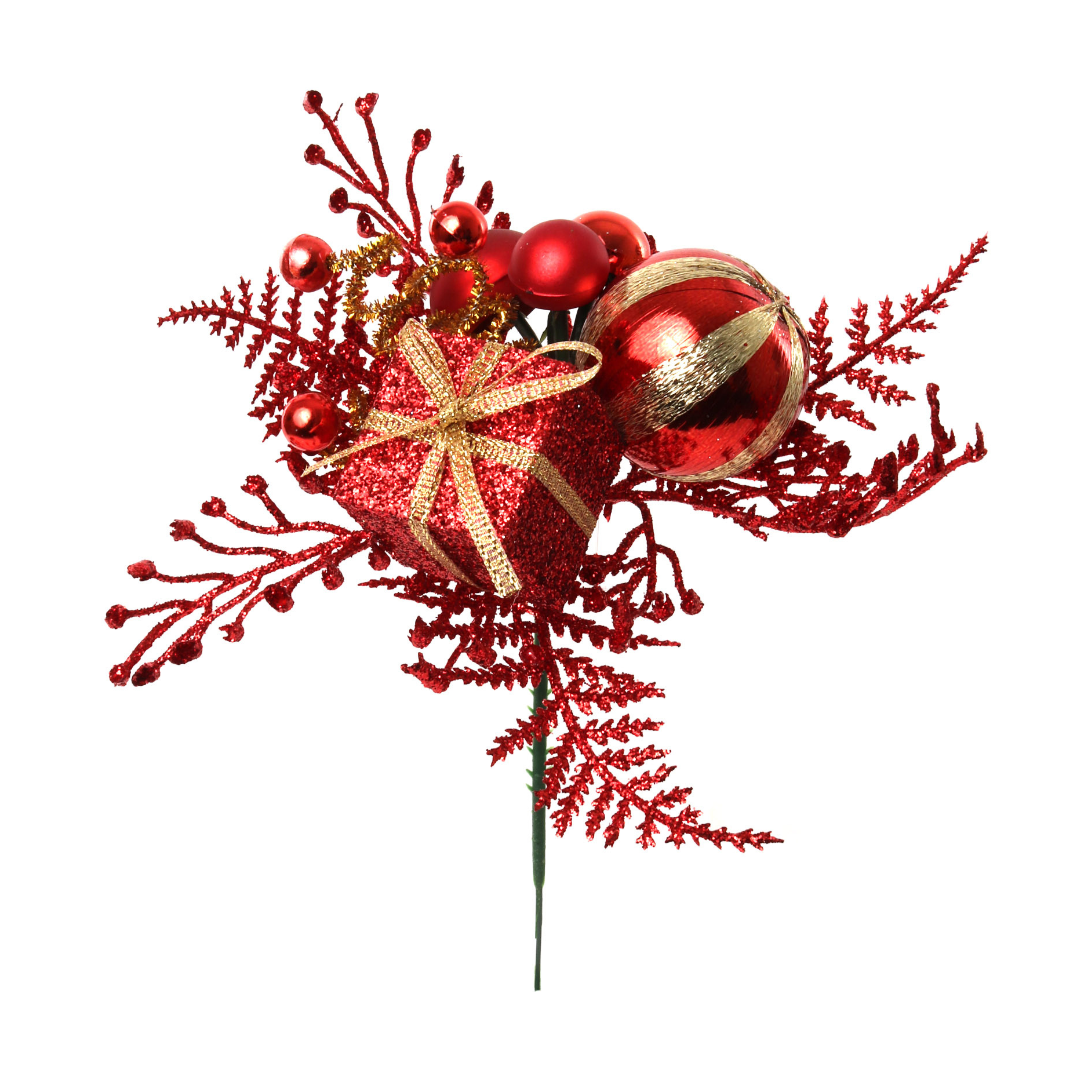Fern Pick with Gift Box & Ornament Balls 2024 Christmas Collection - Larksilk