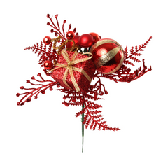 Fern Pick with Gift Box & Ornament Balls 2024 Christmas Collection - Larksilk