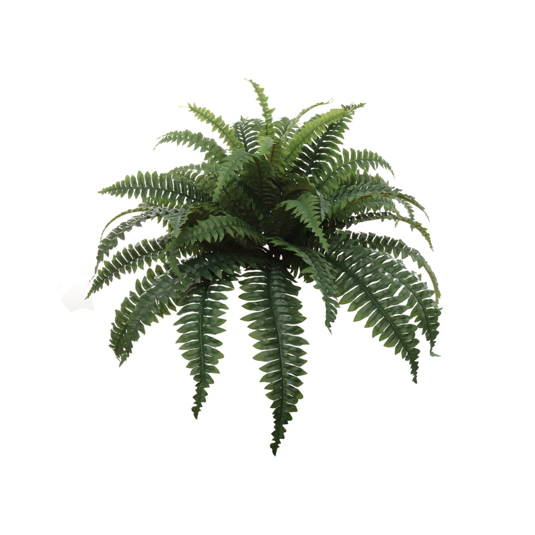 Boston Fern Plant with 49 Silk Fronds - 34" Wide - Larksilk