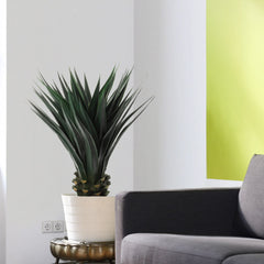 36" AGAVE W/50 LVS IN POT - Larksilk