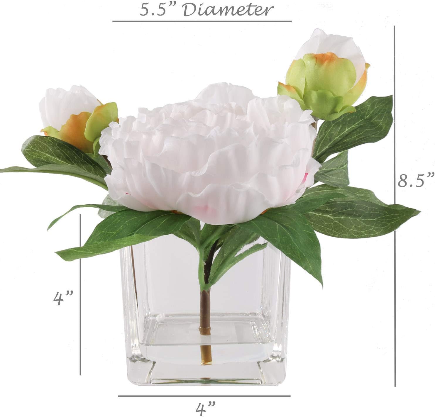 PRE-MADE PEONY (S2281WP) - Larksilk