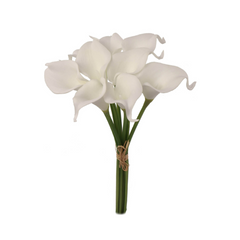 14" Real Touch Calla Lily Bouquet - Larksilk