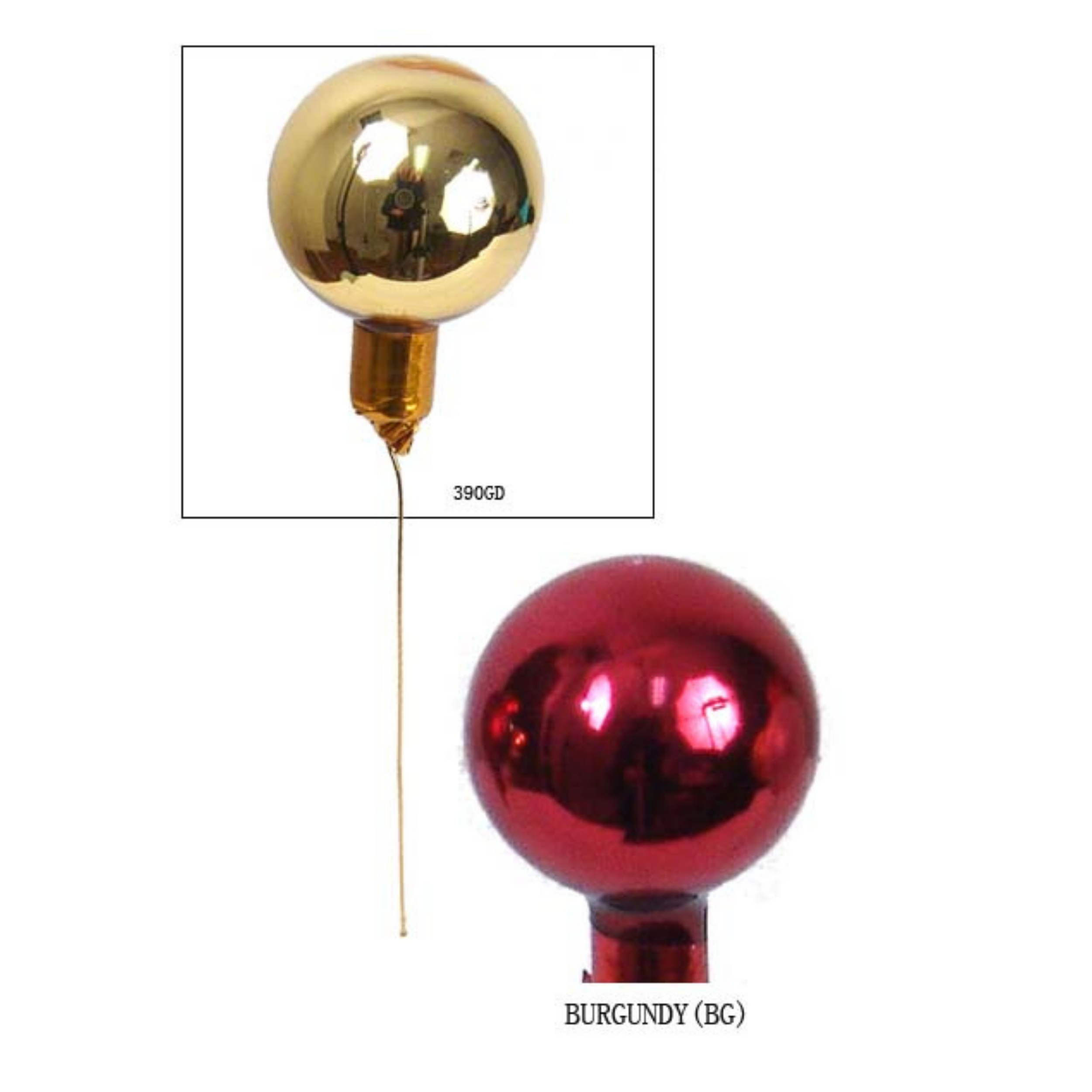40mm Glass Ball (4/DZ) 2024 Christmas Collection - Larksilk