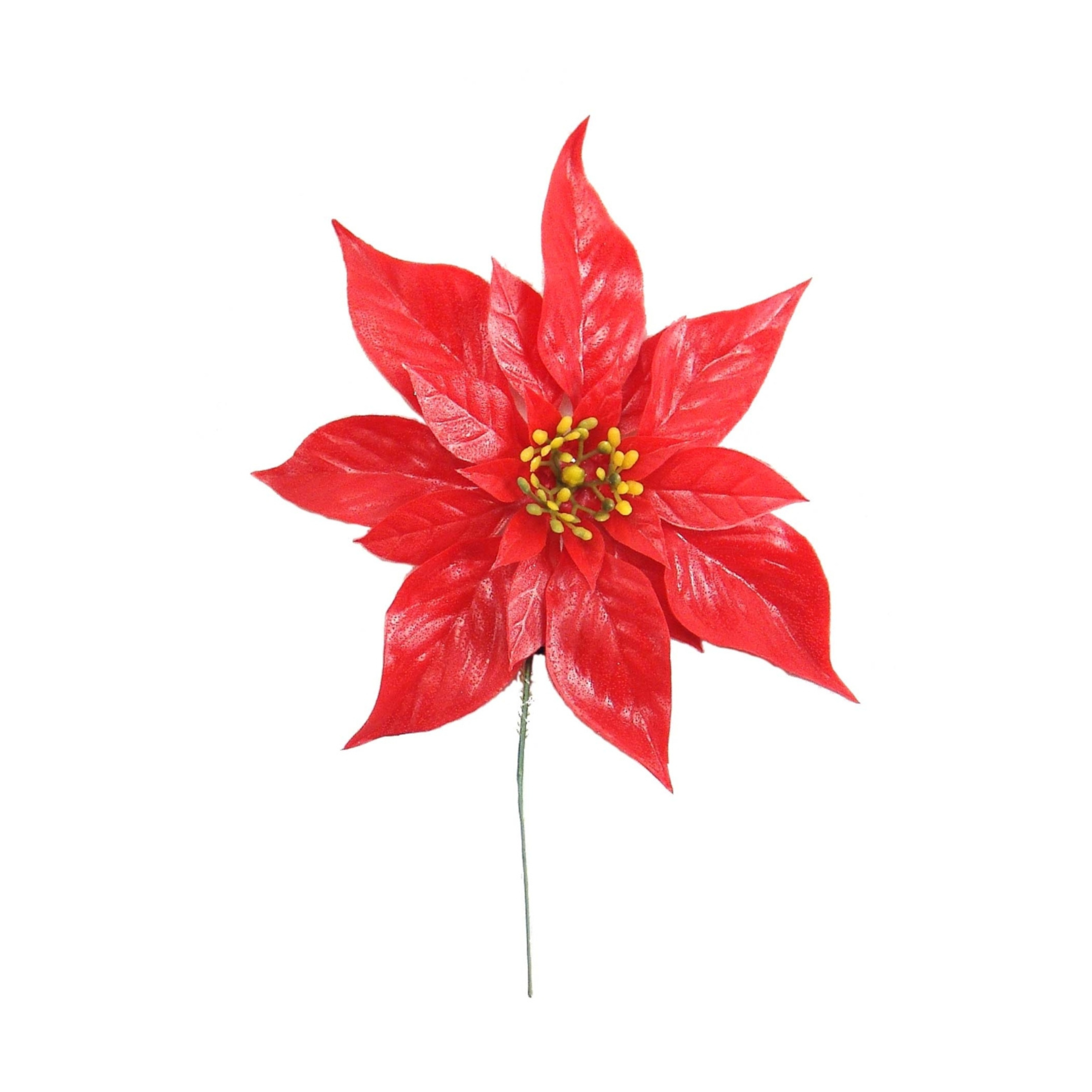 Poinsettia Head Picks - 10" Diameter 2024 Christmas Collection - Larksilk