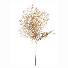 30" Glitter Coral Fern Spray - Larksilk