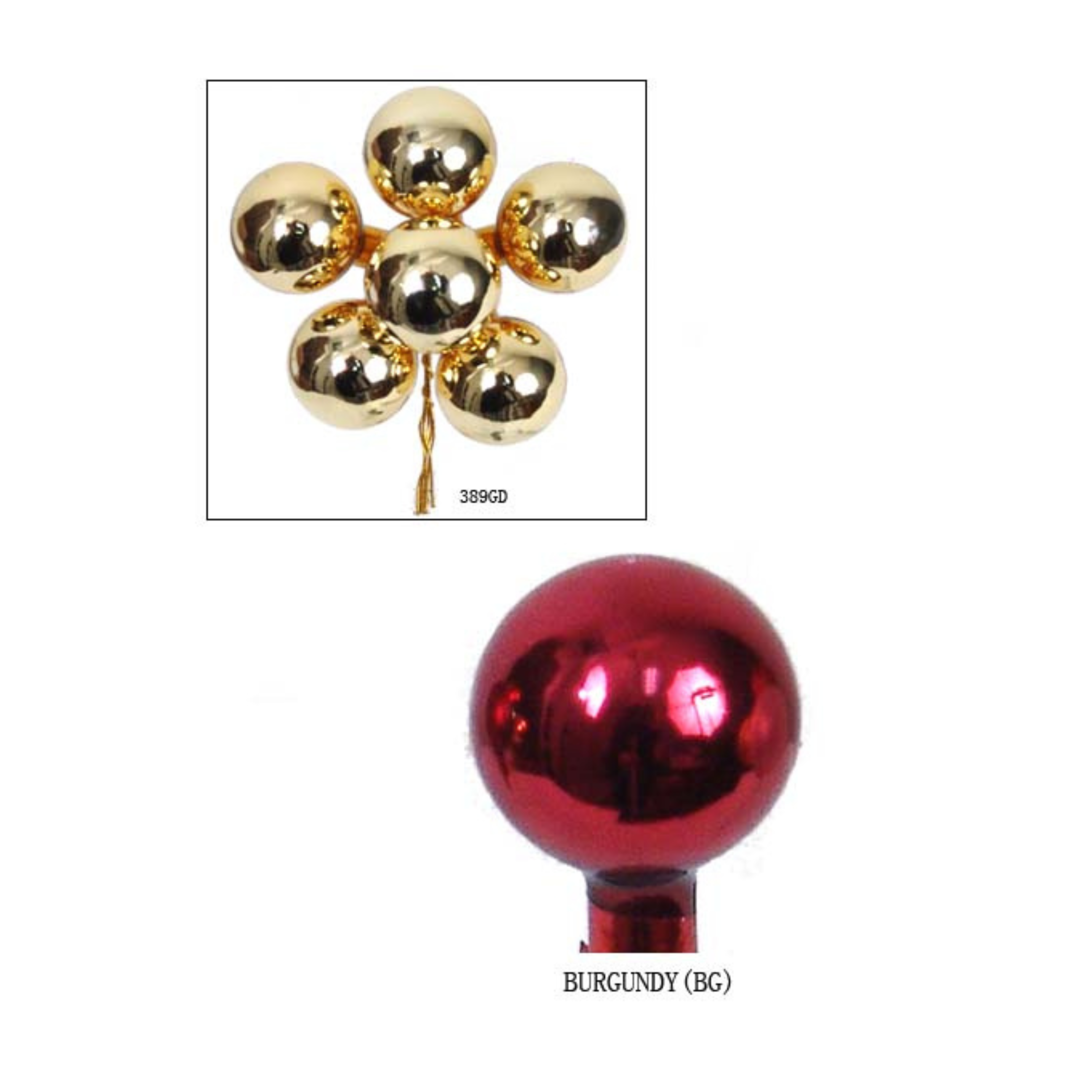 30mm Glass Ball (6/DZ) 2024 Christmas Collection - Larksilk