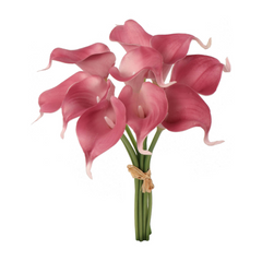 14" Real Touch Calla Lily Bouquet - Larksilk