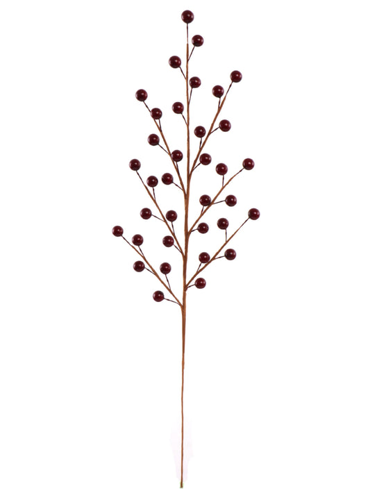 19" METALLIC BERRY SPRAY 35 BERRIES 2024 Christmas Collection - Larksilk