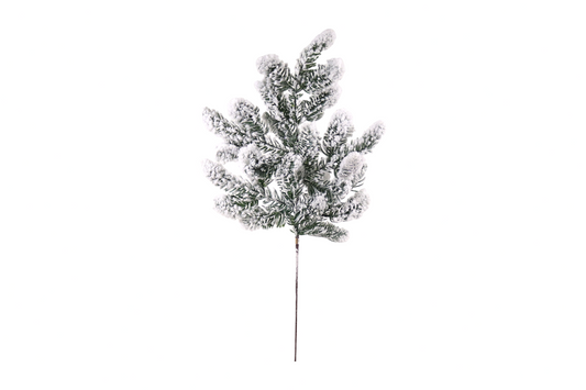 27" Snow Noble Fir Spray x5 – Artificial Holiday Décor Fir Stems, Faux Pine Branches for Christmas, Home & Event Decoration, Set of 4 - Larksilk