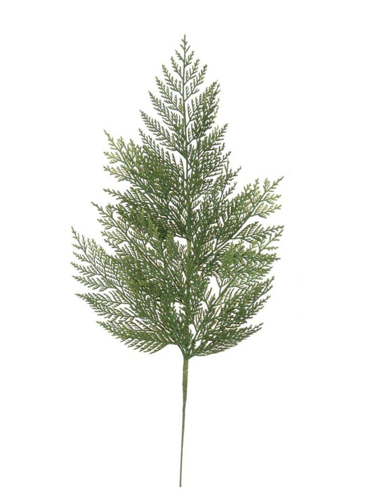 24" FLOCKED CEDAR SPRAY 2024 Christmas Collection - Larksilk