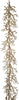 Larksilk 5' Gold Iced Twig Garland – Frosted Christmas Branch Garland, Holiday Tree Mantel & Staircase Decoration for Winter Home Decor