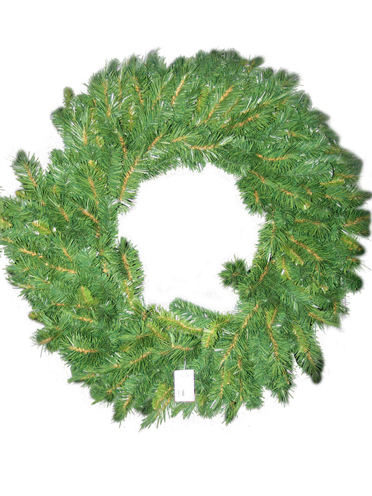 36" Glacier Pine Wreath - 260 Green Tips