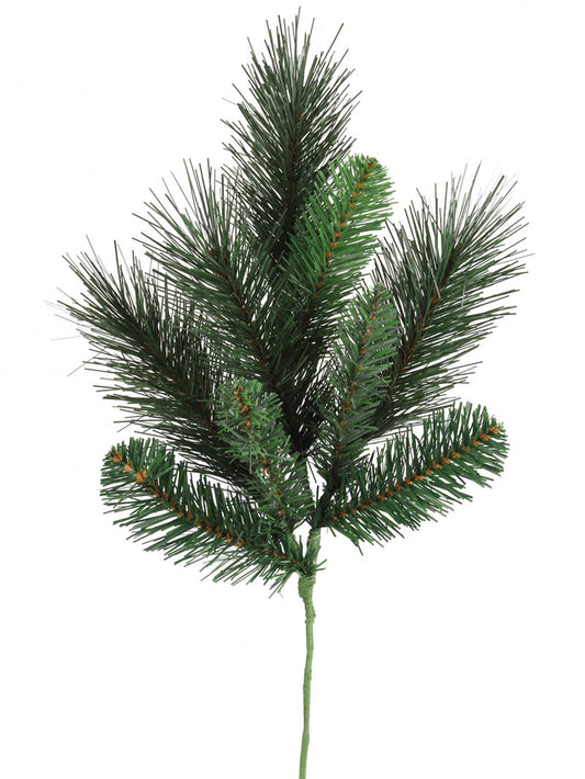 19" DELUXE EVERGREEN PINE SPRAY 9TIPS 2024 Christmas Collection - Larksilk