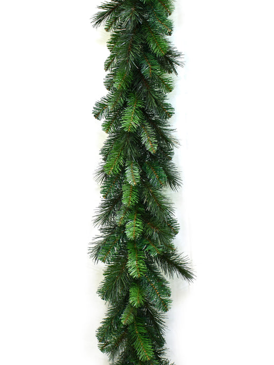 Deluxe Evergreen Garland with 190 Green Tips - 9'x12"
