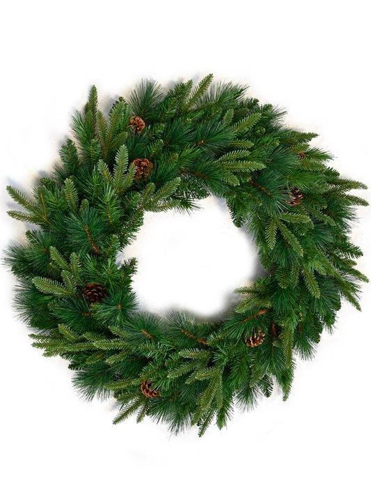 30" ANGEL PINE WREATH W CONE 2024 Christmas Collection - Larksilk