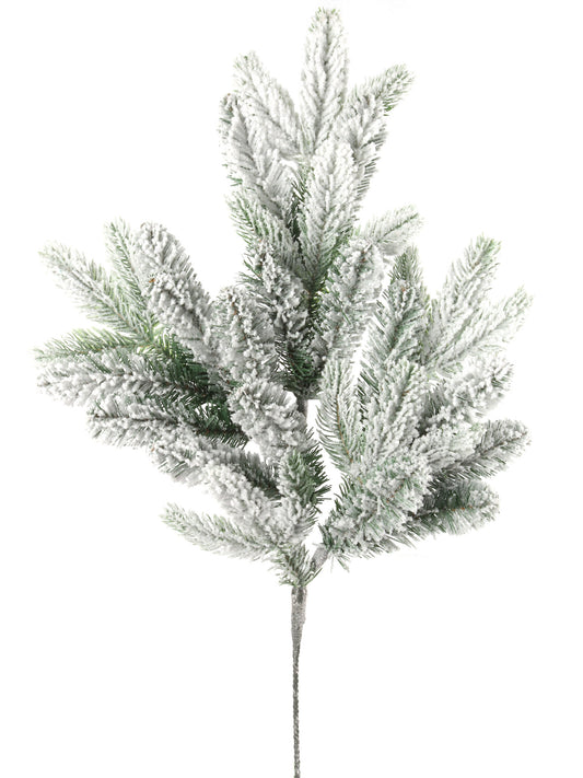 FLOCK GRN HILL SPRAY X34 2024 Christmas Collection - Larksilk