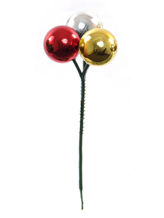 30MM PLASTIC BALL PICK X3 2024 Christmas Collection - Larksilk