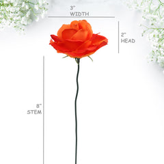 3" Diameter Rose Pick, 8" Pick