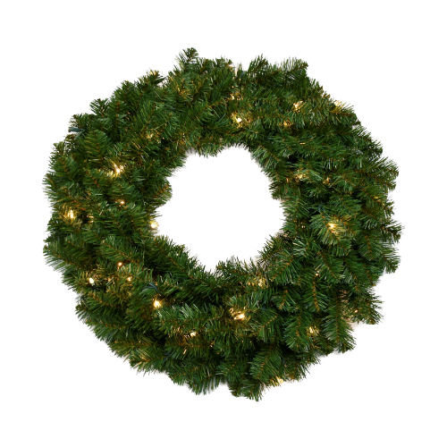 20" Northern Spruce Wreath with 180 Green Tips - 50 LED Lights