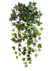 Hanging English Ivy Bush w/ 204 Silk Leaves - 19" Long