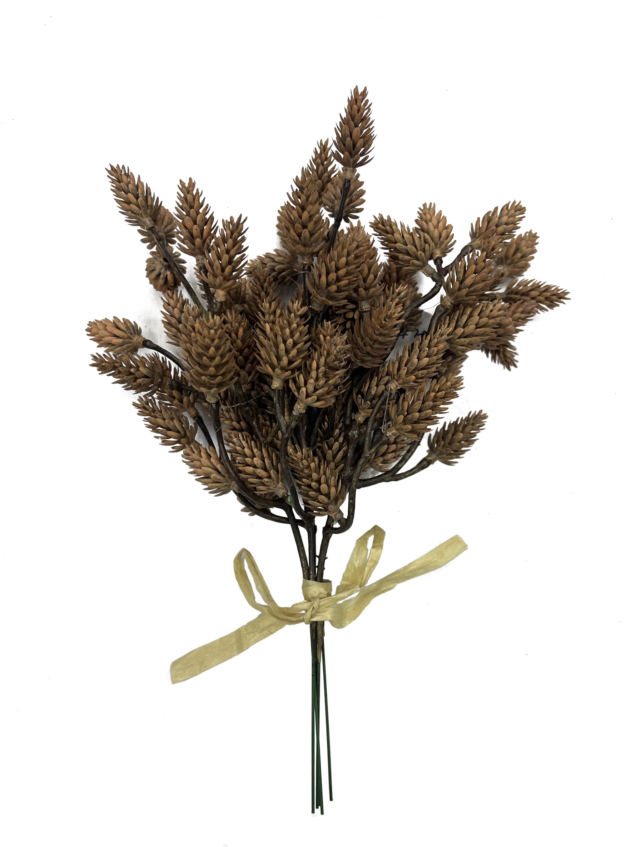 Artificial 11" Pinecone Bundle – Rustic Decorative Picks - Larksilk