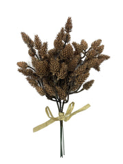 Artificial 11" Pinecone Bundle – Rustic Decorative Picks - Larksilk