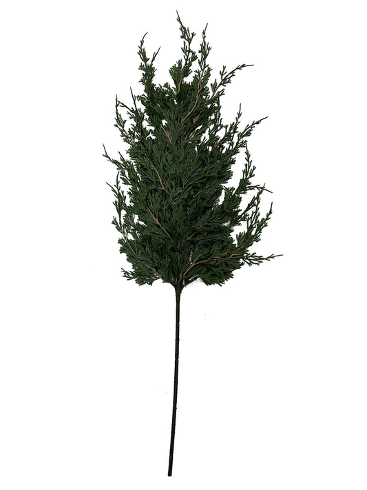 Artificial 30" Soft Cedar Spray – Lifelike Greenery, - Larksilk