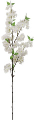 48" Artificial White Cherry Blossom Spray - 2026 Spring Collection