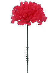 5" Carnation Flower Pick - 3.5" Diameter (100PCS)