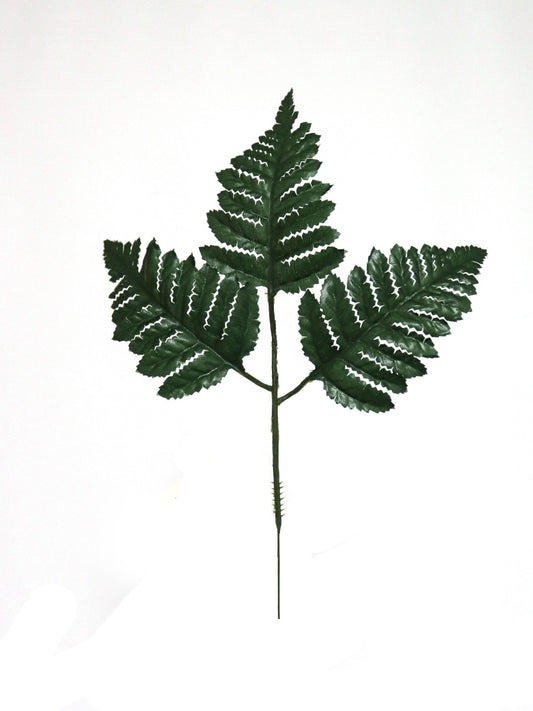 LEATHER FERN PICK X3-GRN - GREEN 2024 Christmas Collection - Larksilk