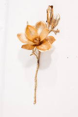 14-Inch Magnolia Pick – Realistic Artificial Magnolia Flower Stem for Home Décor, Floral Arrangements, Weddings & Crafts