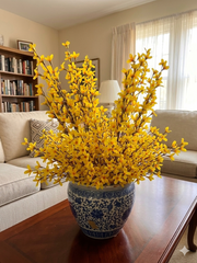 26" Artificial Forsythia Bush Realistic Yellow Spring Flowers - 2026 Spring Collection