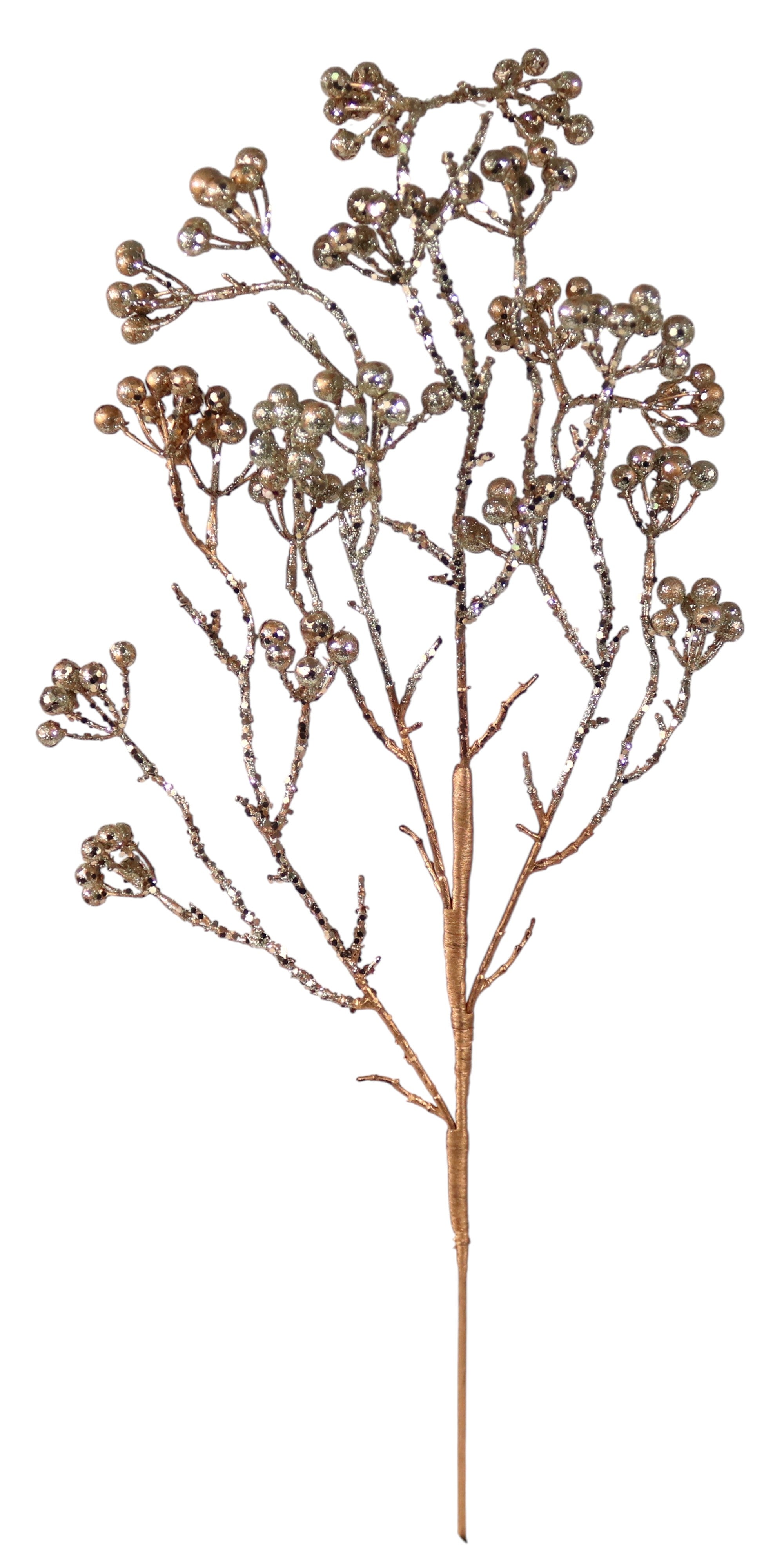 24"GLITTER BERRY SPRAY - Larksilk