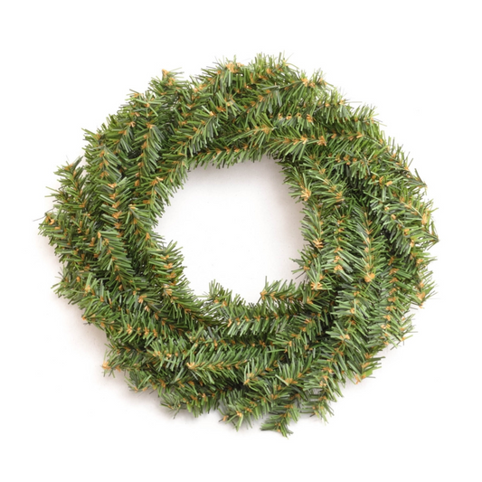 10" Canadian Pine Wreath - 96 Tips