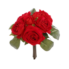 10" Velvet Rose Bouquet - Larksilk