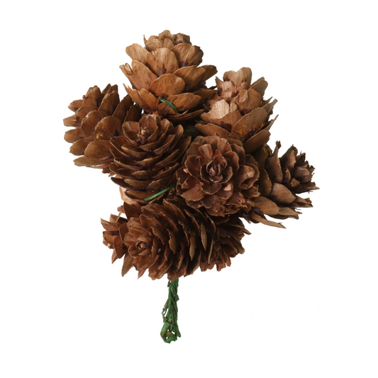 1" Mini Pine Cone Cluster (12/DB)