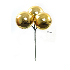50mm Plastic Ball Pick - x3 Balls 2024 Christmas Collection - Larksilk